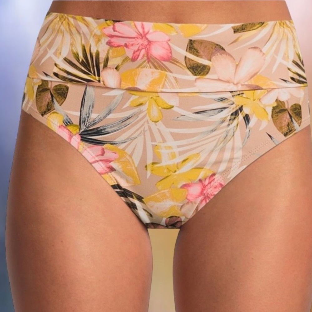 High-Waist Swimsuit Bikini Bottoms Size 3X